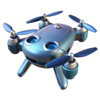 extraordinary rustic Futuristic drone, sleek design, multiple rotors authentic png