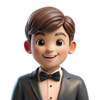 stunning classic Formal boy in a tuxedo, detailed png