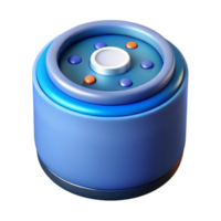 elegant abstract Smart speaker with voice assistant activated professional png