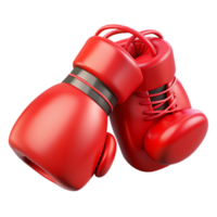stunning rustic A pair of red boxing gloves, laced up, high quality png