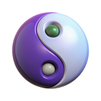 extraordinary vintage A Yin Yang symbol, perfectly balanced, high resolution png