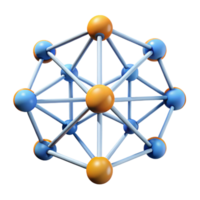 elegant modern A complex network of interconnected lines and nodes premium png