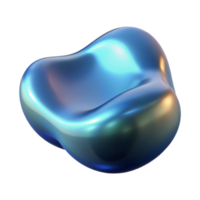 wonderful vintage A floating, amorphous shape with a smooth, reflective surface authentic png