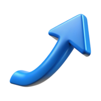 elegant vintage A single, stylized arrow pointing upwards with a dynamic trail high resolution png