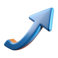 stunning vintage A single, stylized arrow pointing upwards with a dynamic trail 4K png