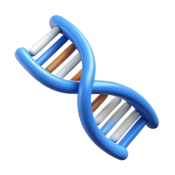 dramático tradicional uma solteiro, estilizado dna vertente com uma Duplo hélice estrutura profissional png