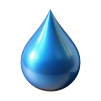 stunning creative A single, stylized drop of water with a reflective surface original png