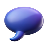 elegant modern A single, stylized speech bubble with a curved tail high quality png