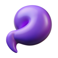 dramatic traditional A single, stylized speech bubble with a curved tail high resolution png
