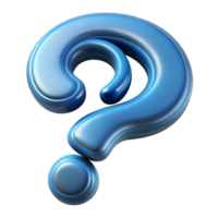 extraordinary creative A single, stylized question mark with a swirling design original png