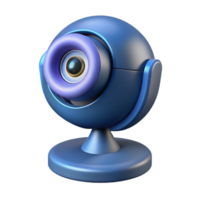 vibrant abstract A high-definition webcam with a built-in microphone professional png