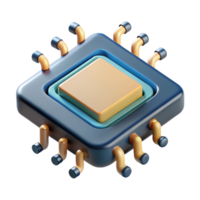 dramatic vintage A microchip with intricate circuitry authentic png
