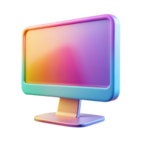 extraordinary contemporary A high-resolution monitor with vibrant colors high quality png