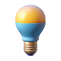 extraordinary minimalist A smart light bulb with adjustable color temperature detailed png