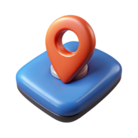 vibrant minimalist A GPS tracker with real-time location tracking high resolution png