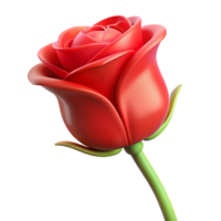 wonderful rustic Single red rose bud high resolution png