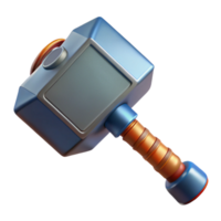 elegant traditional Thor's hammer, Mjolnir, 4K png