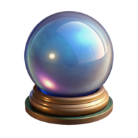 wonderful modern Crystal ball, mystical orb, 4K png