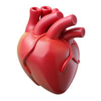 elegant rustic A human heart, anatomically correct, high quality png