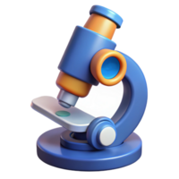 elegant modern A microscope with a high-powered lens, detailed png
