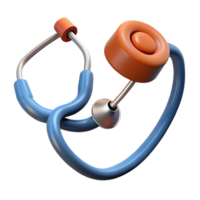 impressive abstract A stethoscope with earpieces and a diaphragm, high resolution png