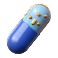 magnificent traditional A smart pill with embedded sensors, authentic png