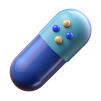 elegant classic A smart pill with embedded sensors, high quality png