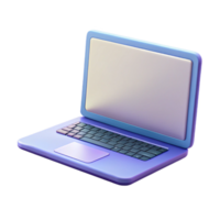 beautiful creative Laptop with blank screen high quality png