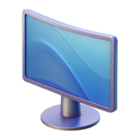 beautiful classic Computer monitor with curved screen original png