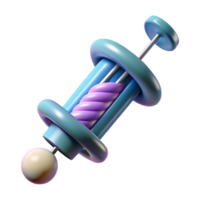 dramatic minimalist Genetic engineering tool, futuristic design, precise needle 4K png