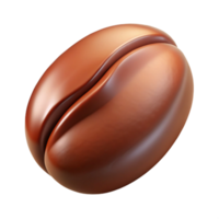 dramatic rustic A single coffee bean, highly detailed and abstract authentic png