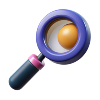 stunning minimalist A magnifying glass, abstract and stylized detailed png