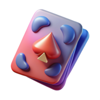 extraordinary vintage A playing card, abstract and artistic premium png
