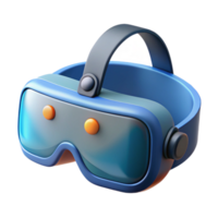 vibrant classic Virtual reality headset with integrated sensors premium png
