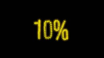 10text glowing animation symbol video