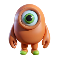 magnificent minimalist Cyclops, one-eyed giant authentic png