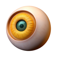 beautiful abstract A single, open human eye with a golden iris detailed png