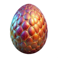 magnificent traditional A single, polished, glowing dragon egg with intricate patterns authentic png