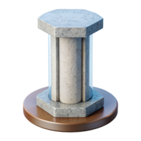wonderful rustic Concrete pillar cross-section genuine png