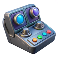 dramatic creative Detailed spaceship console with illuminated buttons, high resolution png