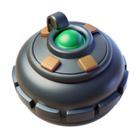 beautiful creative Futuristic landmine with proximity sensor, original png