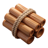 extraordinary abstract Bundle of wooden beams, tied with rope, high resolution png