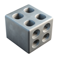 extraordinary creative Concrete block, cinder block, gray, professional png