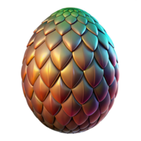 extraordinary traditional A fearsome dragon egg with shimmering scales 4K png