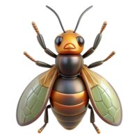 serene traditional Portrait of an insect high resolution png