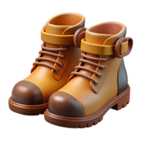 beautiful abstract A pair of sturdy leather boots, suitable for adventuring high quality png