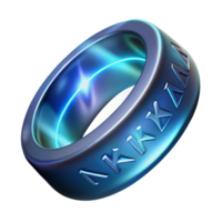 impressive classic A magical ring, inscribed with ancient runes premium png