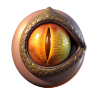 elegant rustic A realistic rendering of a dragon's eye high resolution png