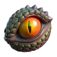 impressive traditional A realistic rendering of a dragon's eye high quality png