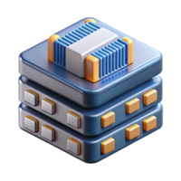 serene artistic Server blade with processors and RAM original png